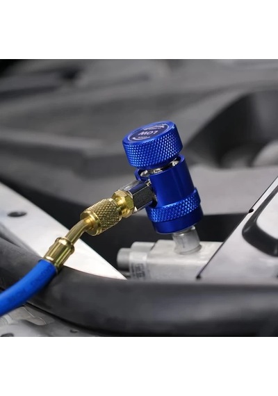 Dream011 Çok Renkli R1234yf Hızlı Bağlantı Adaptörü Araba Klima Yüksek Alçak Yan Refrigerant Dönüşüm Kiti