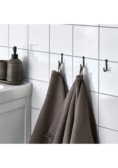 Ikea Högaffel Banyo Askısı 3 Kancalı 3'li 5.2 Cm Siyah