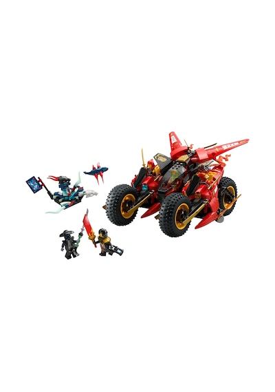 LEGO® NINJAGO® Ninja Savaş Aracı 71844 - 8 Yaş ve Üzeri Çocuklar için 3’ü 1 Arada Oyuncak Yapım Seti (561 Parça)