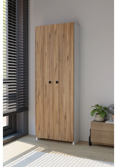 Alpaevmobilya 150 Cm 2 Kapaklı 5 Raflı Geniş Çok Amaçlı Yatak Odası Kıyafet Dolabı Düzenleyici Ve Organizer Atlantik Çam - Beyaz Alpaevmobilya 150 Cm 2 Kapaklı 5 Raflı Geniş Çok Amaçlı Yatak Odası Kıyafet Dolabı Düzenleyici Ve Organizer Atlantik Çam - Beyaz