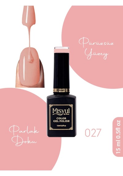 Uv Led Kalıcı Oje Nail Art, 15 Ml, 027