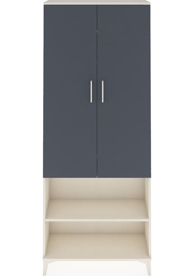 Arges Dolap 3 Raflı 2 Kapaklı Tek Askılı 88x30x221 Aytaşı-ant... Aytaşı
