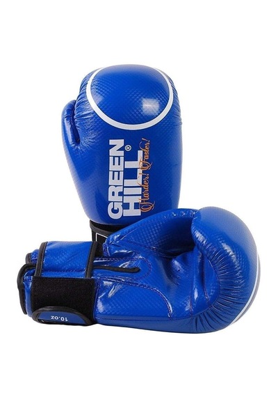 Green Hill Panther Carbon Deri Boks Ve Kick-boks Eldiveni Mavi