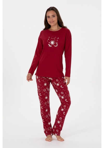 U.s. Polo Assn. Kadın Bordo Pijama Takım 50318919-vr014 Bordo
