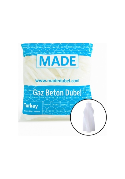 Made Gaz Beton Dübel 8 Mm 100lü Paket