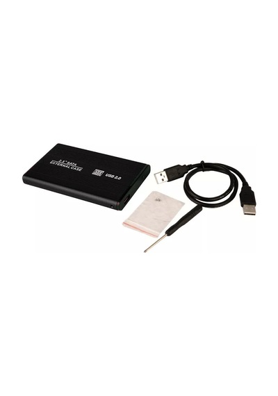 AoGo USB 2.0 Sata 2.5 Harddisk Kutusu + Kılıf Metal Harici Disk Kutusu
