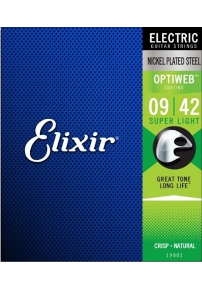 Elixir 19002 Optiweb Super Light Elektro Gitar Teli (9-42)