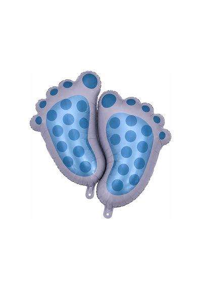 Baby Ayak İzi Mavi Folyo Balon