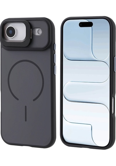 Apple Uyumlu iPad iPhone 17 Air Kılıf M-safe Şarj Özellikli Kamera Standlı Zore Notron Kapak Çok Renkli
