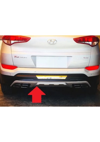 Hyundai Tucson Ön Arka Tampon Koruması Kromlu 2015-2018 Arası Uyumlu