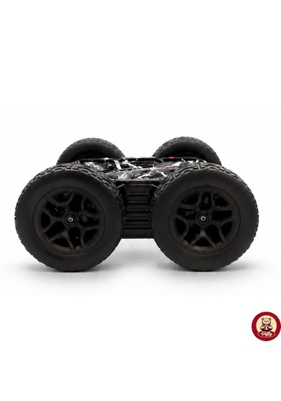 Oyuncak Led Işıklı 360 Akrobat Uzaktan Kumandalı Araba Şarjlı 4x4 Off Road Dublör Oyuncak Araba Siyah