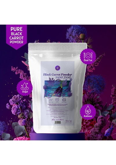 Doğal Mor Havuç Tozu %100 Saf Black Carrot Powder 100 Gr