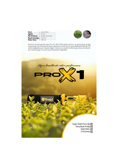 Kewi Pro X1 - 20ah Çay Ve Bitki Toplama Makinesi