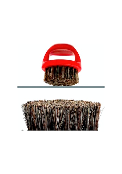Omeniv Vintage Retro Stil Sakal Bıyık Fırçası Naturel Kıl Kırmızı