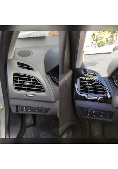 Renault Fluence OTOMATİK vites uyumlu Parlak Siyah Full Set,Torpido Konsol Maun Kaplama (Pianoblack)