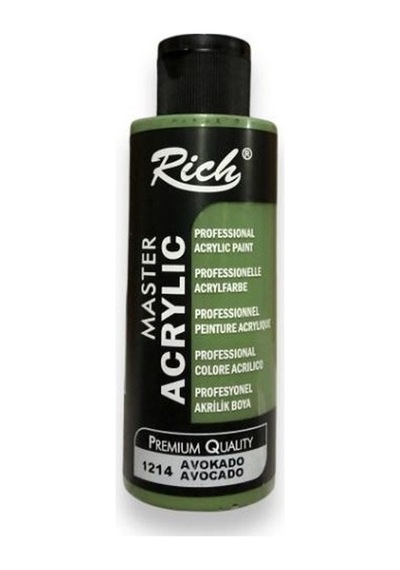 Rich Akrilik Boya Master 120 Cc Avakado 1214 Çok Renkli