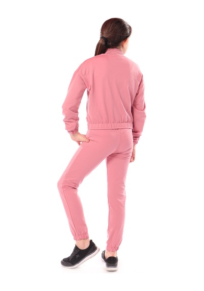 Toontoy Kids Toontoy Kız Çocuk 2'li Takım Baskılı Dik Yaka Fermuarlı Sweatshirt & Beli Paçası Lastikli Jogger Eşofman Altı - 2 İplik Gül Kurusu Toontoy Kids Toontoy Kız Çocuk 2'li Takım Baskılı Dik Yaka Fermuarlı Sweatshirt & Beli Paçası Lastikli Jogger Eşofman Altı - 2 İplik Gül Kurusu
