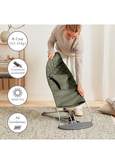 Babybjörn 2'li Set Bliss Ana Kucağı & Kanguru Mini Woven Dark Green