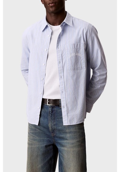 Calvin Klein Erkek Gömlek Lv04rf104g Cbe Mavi MAVİ