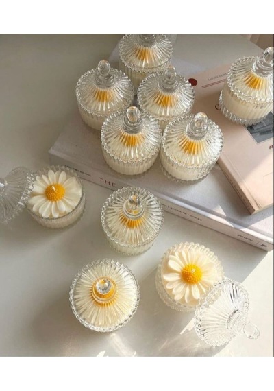 Bernami Mum Pinterest Dekoratif Mum Papatya 1 Adet, Kapağı Ile 2 Parçadır Diğer