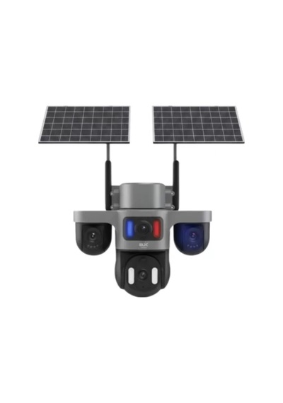 Güneş Enerjili Çiftlik Kamerası 3 Lensli 9mp Solar Kamera 2 Yıl li Mh-hs4543-9974