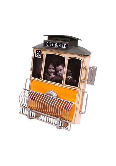 Dekoratif Metal Çerçeve Tramvay Temalı Vintage Hediyelik Arbltgsısu0btjwıbx1
