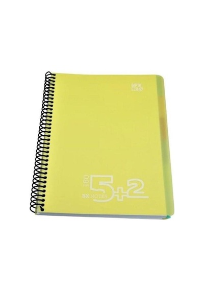Gıpta Bx Notes Defter Spiralli Plastik Kapak A4 180 Yaprak 5+2 Seperatörlü