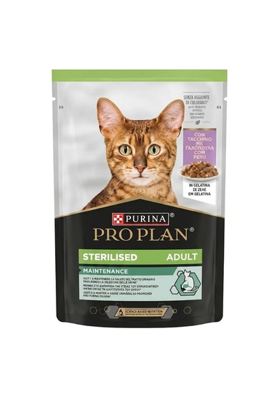 Kısırlaştırılmış Yetişkin Hindi Eti Kedi Maması 85 Gr