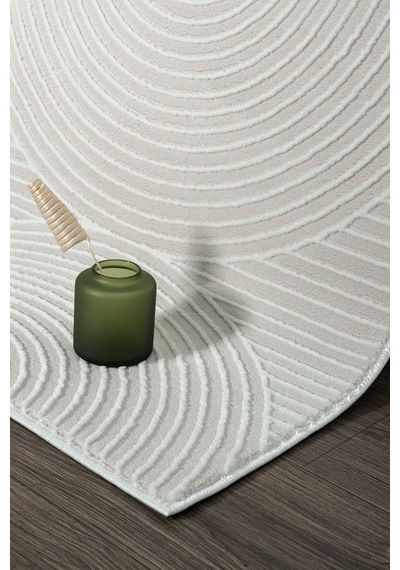 Mariesse Home Versay Koleksiyonu Modern Dokuma Halı Salon Oturma Odası Koridor Halısı 0673a Krem