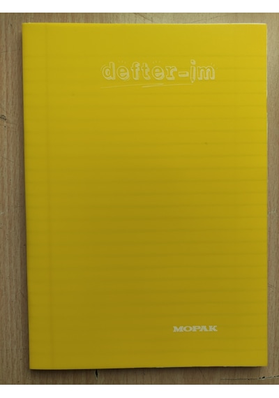 Mopak 60 Yaprak Çizgili Defter Plastik Kapak Harita Metot Hm