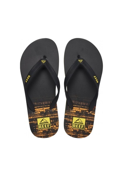 Reef Seasıde Prınts Erkek Terlik Ref.cj0311 Siyah