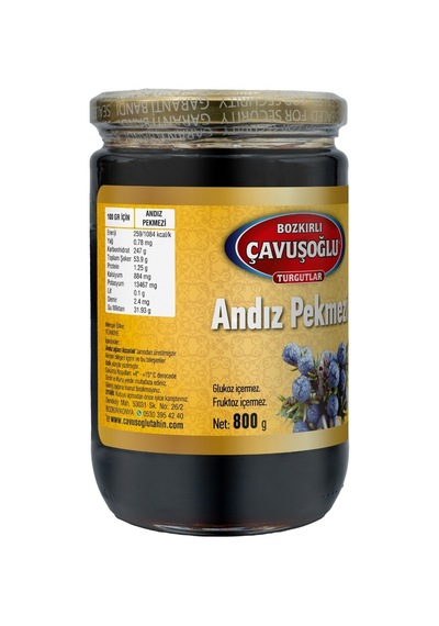 Bozkırlı Çavuşoğlu Andız Pekmezi Cam Kavanoz 800 G