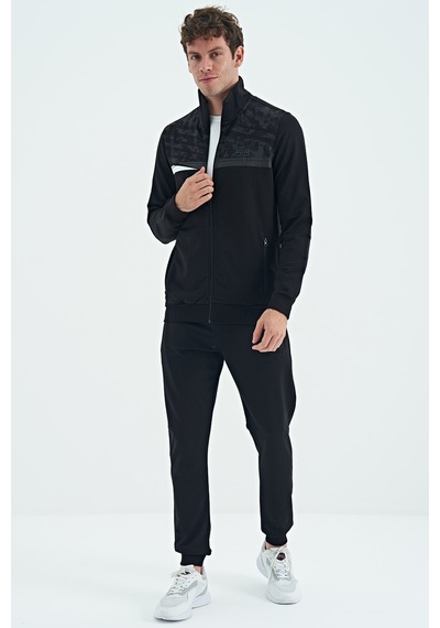 Tommy Life Harry Siyah Standart Kalıp Erkek Eşofman Takım - 85197 Siyah