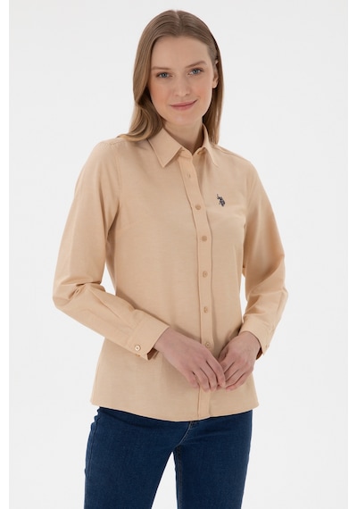 U.s. Polo Assn. Kadın Camel Gömlek Basic 50307726-vr015 CAMEL