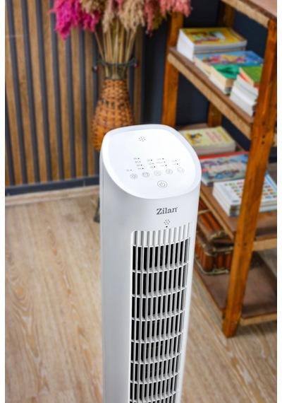 Zilan Zln1030 Air Cooler, Uzaktan Kumandalı Soğuk Su & Buz Hazneli Kule Tipi Vantilatör