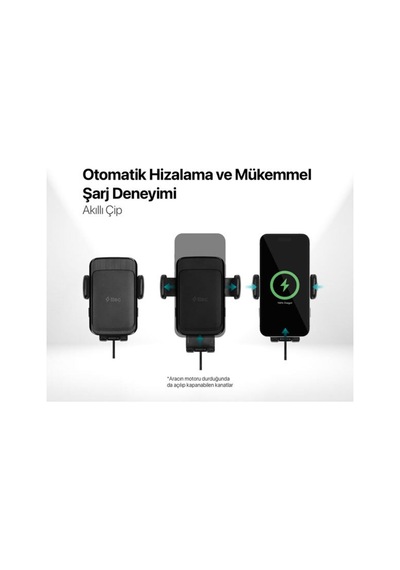 Aircharger Drive S Kablosuz Hızlı Şarj Özellikli Araç İçi Telefon Tutucu Diğer