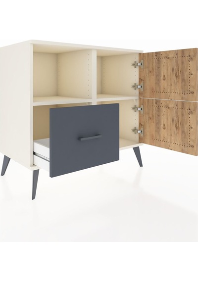 Hyperion Şifonyer 2 Raflı Tek Çekmeceli 2 Kapaklı 88x44x80 Aytaşı-çam/antrasit Çam/antrasit Hyperion Şifonyer 2 Raflı Tek Çekmeceli 2 Kapaklı 88x44x80 Aytaşı-çam/antrasit Çam/antrasit