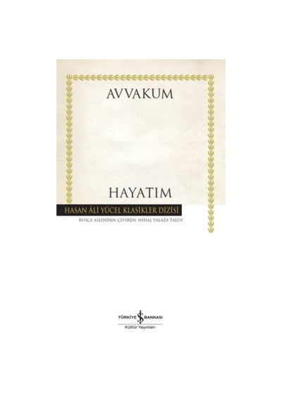 Hayatım - Hasan Ali Yücel Klasikleri - Xcsz-858754