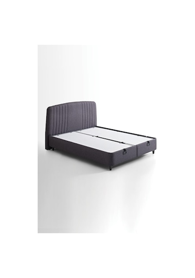 Yataş Bedding Canto Baza, Silver Başlık Tek Kişilik 2'li Set 90x190 - Antrasit