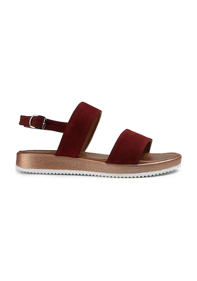 Deery Hakiki Süet Bordo Kadın Sandalet Bordo (492261912) Bordo