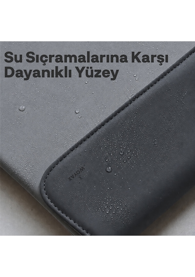 Woyax Cleanfit 13-14 İnç Gri Laptop Çantası Su Geçirmez Apple Macbook Uyumlu Kılıfı Apple iPad Tablet El Çantası