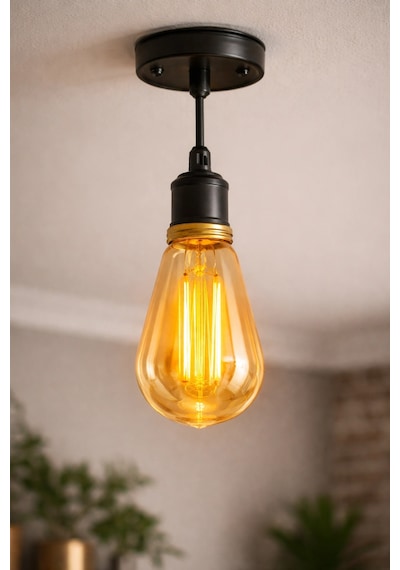 1 Adet Cata Ct 4284 Led Rustik Ampul 6w Amber Işık E27 Duy
