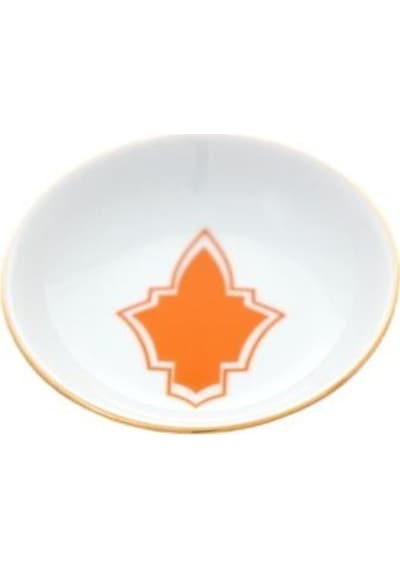 Porland Morocco Desen3 Turuncu Mini Kase 10CM - 1 Düzine 12