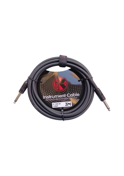Kirlin Ip-241bk Gitar Kablosu 3 Metre Enstruman Kablosu Siyah 24 Awg Pro Audio Cable