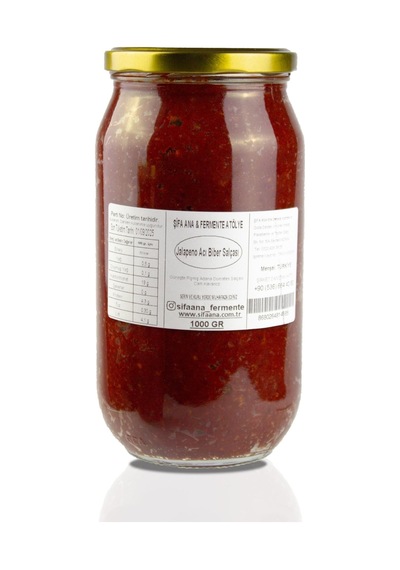 Jalapeno Acı Biber Salçası 1000 Gr. Güneşte Pişmiş