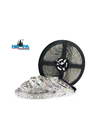 Led İç Mekan 5M Rgb Led 3 Çipli Şerit Led Metrede 60Led Kalite