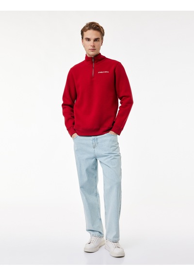 Koton Uzun Kollu Şardonlu Yarım Fermuarlı Yılbaşı Baskılı Sweatshirt Kırmızı 6wam70251mk Kırmızı Koton Uzun Kollu Şardonlu Yarım Fermuarlı Yılbaşı Baskılı Sweatshirt Kırmızı 6wam70251mk Kırmızı