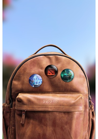 Dota 2 Video Oyun Çanta Süsü İğneli Buton Rozet Seti 3 Adet Üçlü