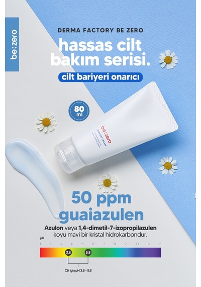 Derma Factory Guaiazulene İçeren Hassas Bakım Kremi Derma Factory Be Zero Comfort Cream 80 ML