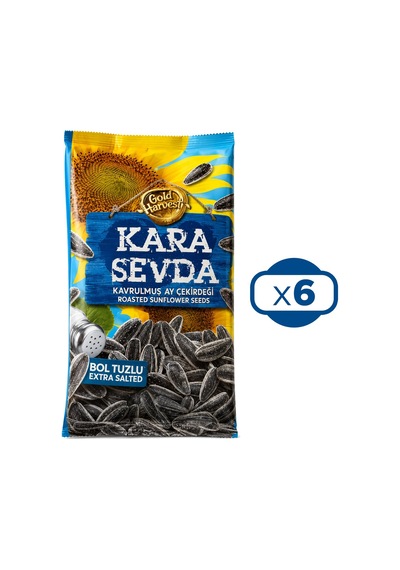 Kara Sevda Ay Çekirdeği 180 Gr Bol Tuzlu X 6 Adet